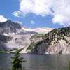 Snowmass Mountain towering over Snowmass Lake