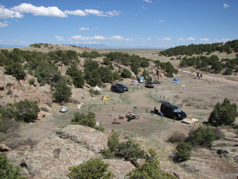 Group site 1 (in foreground) plus two other sites.