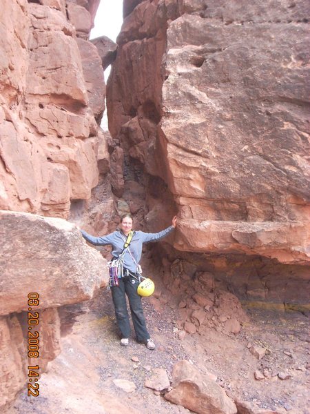 base of my first sport lead - looked more fun than it really was