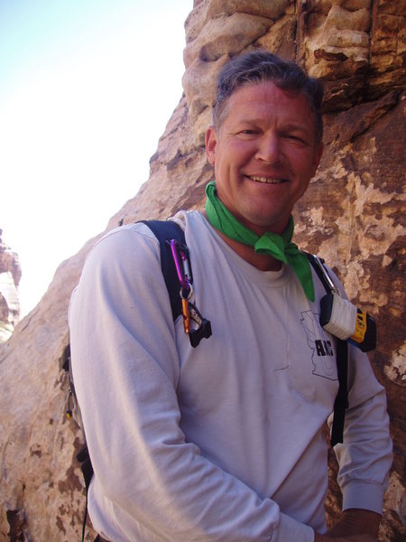 Climbing partner since 1989, clay volmer