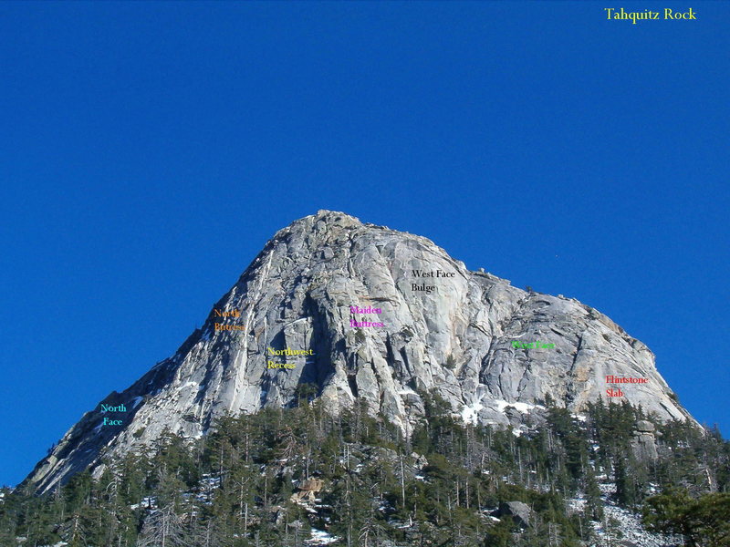Tahquitz Rock overview, Idyllwild
