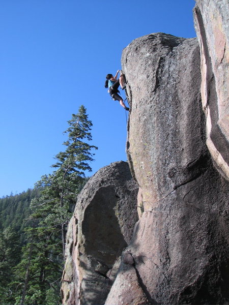 Hepcat cruises Bold is Love, a new route at West Elden put up on the lead in April, 2008.