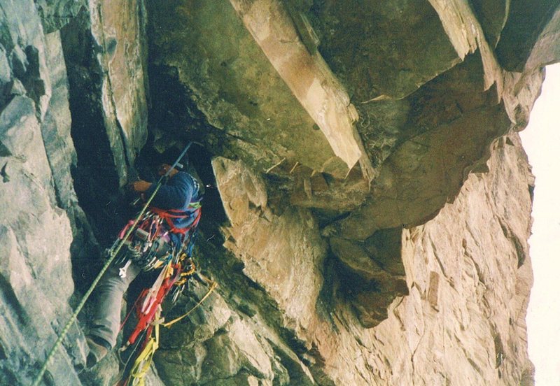 The author on the 1st ascent.