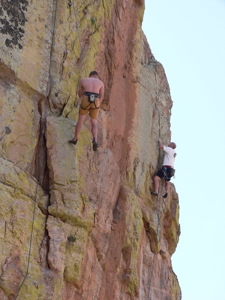 EFR's effort to show off his climbing skills would have been wasted if not for the admiring look from this passerby