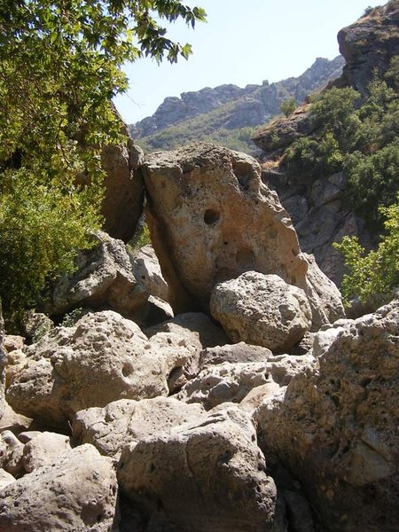 Lean To Boulder, as seen from the Power Wall