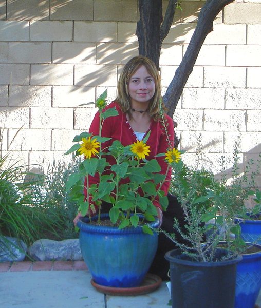 Enjoying the little things in life.<br>
<br>
I would have never thought it would be so exciting to see our sunflowers sprouting up. It seems like just yesterday we planted the seeds.<br>
<br>
(Taken June 30th 2008)<br>
<br>