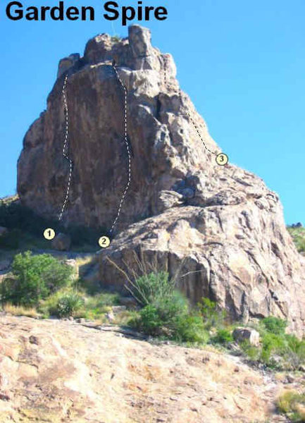 GARDEN SPIRE<br>
1. Fortune Cookie 5.12<br>
2. Hole in the Wall 5.10<br>
3. Old Yeller 5.5