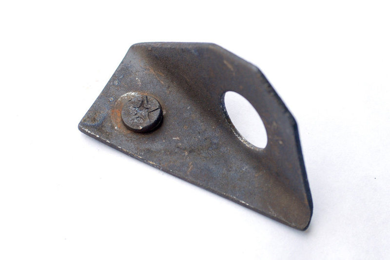 1/4-inch Star Dryvin (nail & sleeve) bolt removed from Wheeler Gorge. Wheeler is a true sport climbing area with reasonably solid gear that is mostly less than 12 years old--the presence of this bolt came as a bit of a surprise.