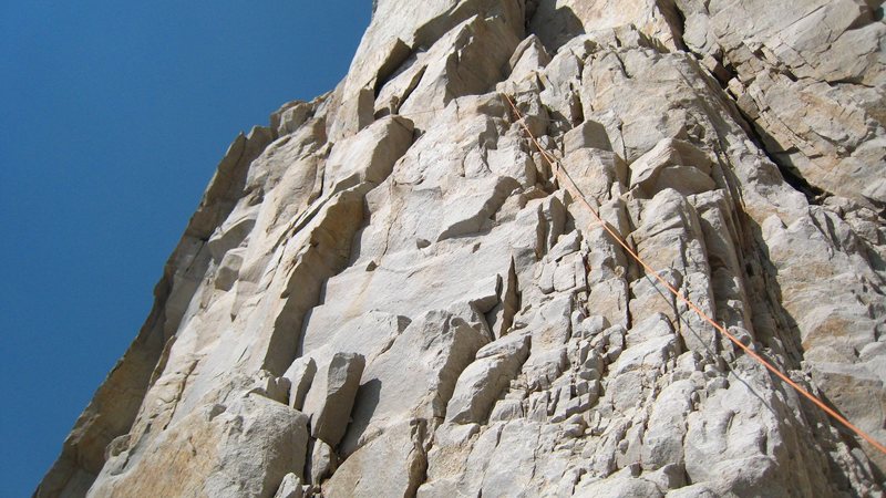 The beginning of the fresh air traverse