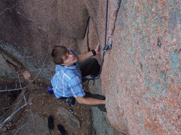 Ben, setting up for the long move off the undercling