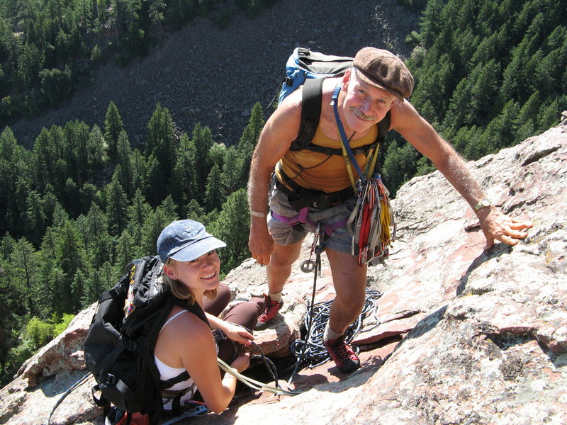 Standard Route on the 3rd Flatiron with John Auld. Photo by Brian