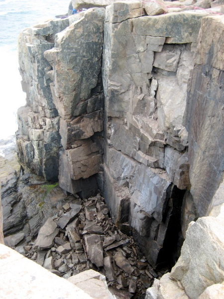 The Mystic is just climbers right of "Overhanging Corner" in this photo.