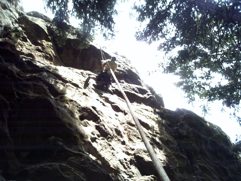 Si cruises this route at the 2nd crux!