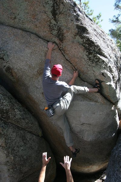 Starting to move left on the flake of Metrolink, V1+