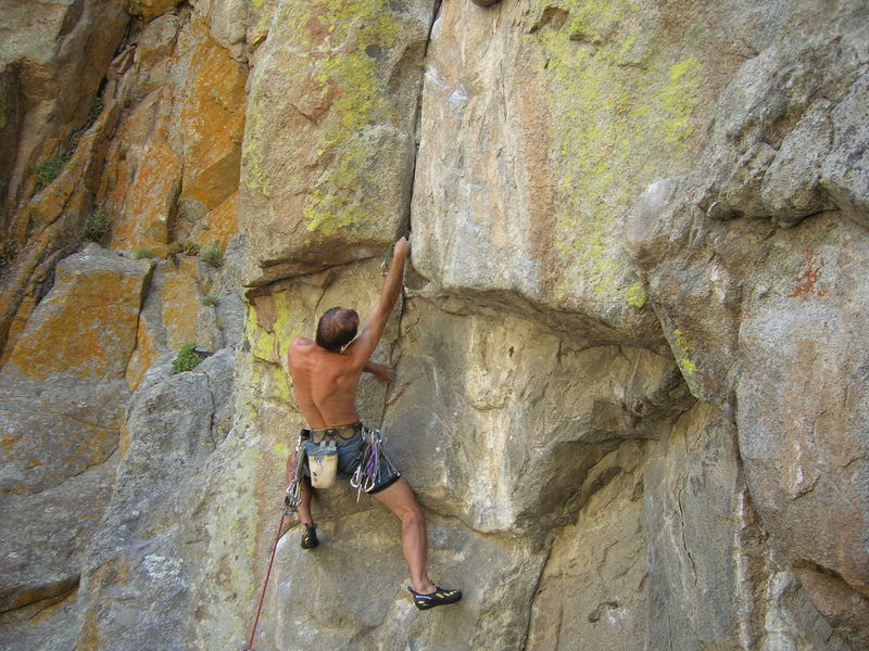 John on is way to onsighting Arms B.