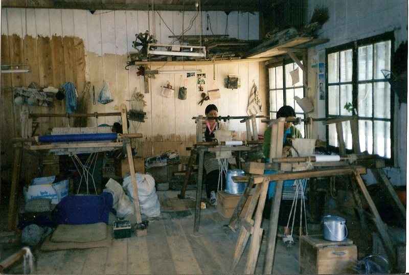 The Tibetan refugee self-help center outside of Darjeeling, India. Principal products here are Tibetan rugs and sweaters.