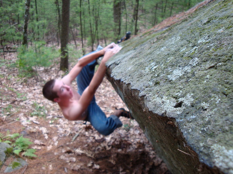Mike Levielle climbing red storm rising