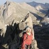 Cirque Of The Towers, Wy.<br>
<br>
Enjoying the views on the summit of Wolfs Head. <br>
<br>
8/02/08<br>
