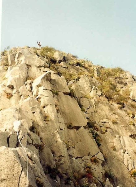 last chossy pitch/scramble to summit
