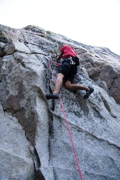 Starting out on Slap and Tickle, 5.10a