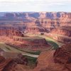 Gooseneck of the Colorado as viewed from Dead Horse Point. <br>
<br>
(Island In The Sky district of Canyonlands NP in the distance.)