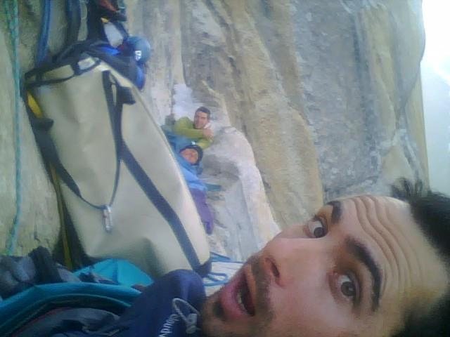 Matt, Dan, and I on long ledge.