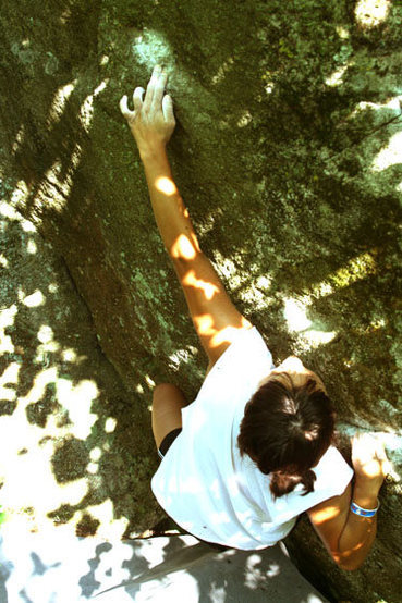 reaching for first crimp