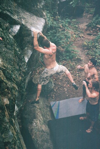Dobbe working the route in humid conditions