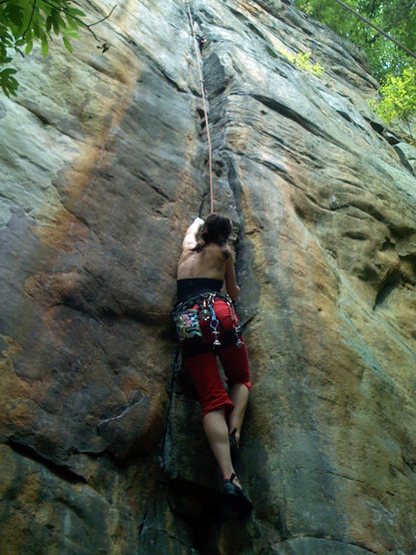 Lauren floats up Springboard.