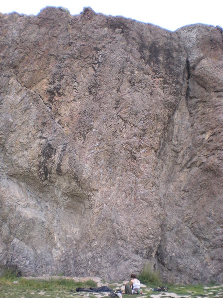 This is the east wall with the obvious crack on the right side.