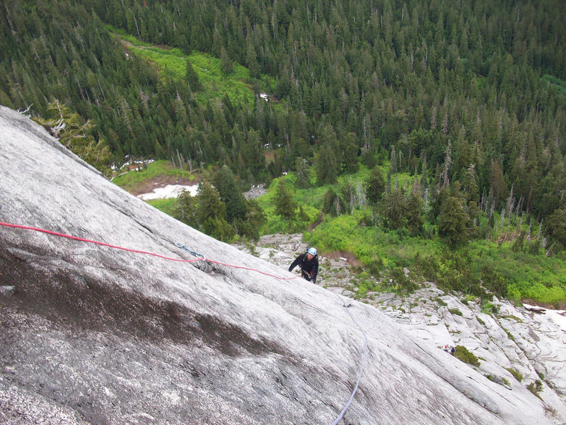 More knob climbing on pitch 4.