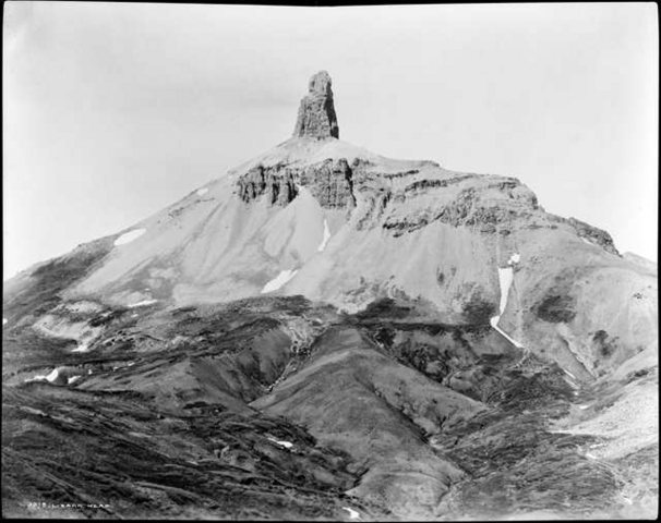 Ca. 1910 image of "Lizzard Head" by LC McClure, from the Denver Public Library's photoswest.org website.