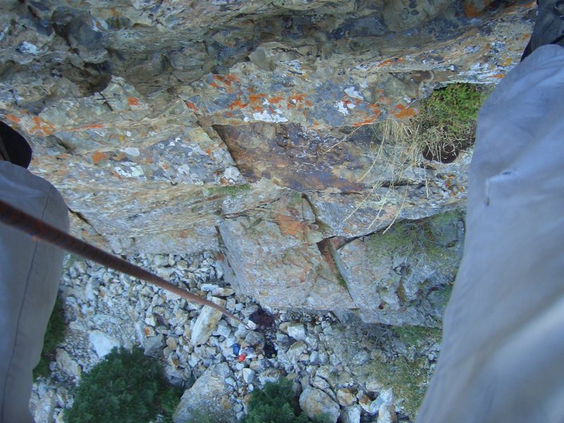 Looking down from the top of Redrum.
