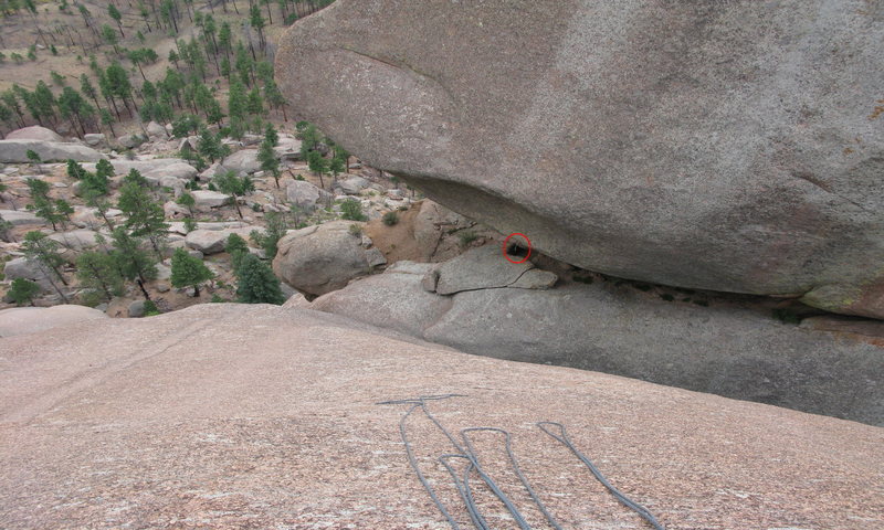 I circled it in red, I think you can almost make out at least 2 more above it, but I'm not certain on that.