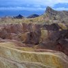 Original unretouched photograph.  Zabriskie point, Death Valley (2005) after a heavy rain.