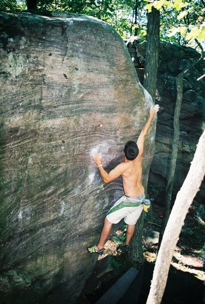 Roberto D. sticking the throw on Starfish. Sept 08.