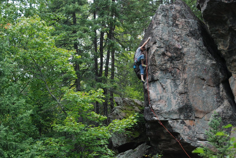 Chris D, just after the crux