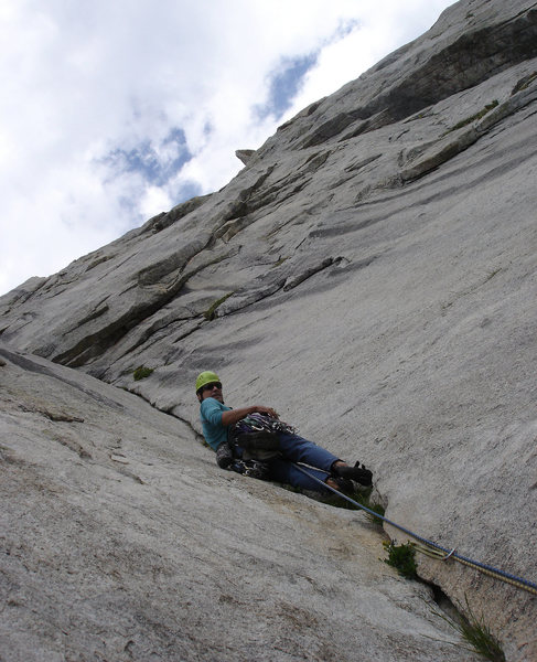 Start of the harder climbing - superb rock!