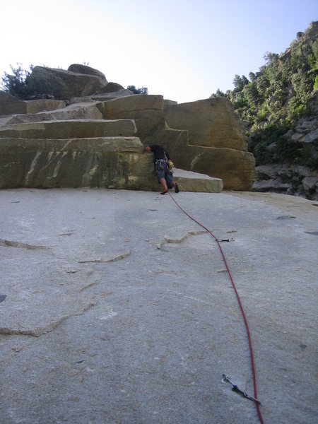 Tyler pulling the first roof