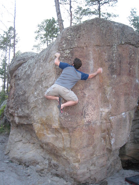 Making one of several balancy moves on <em>Nard Gargler.</em> Sept. 17, 2008.