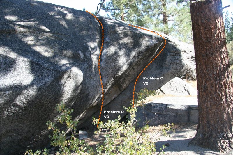 Power Boulder Topo - West Face