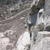Lance following pitch 3 of The Gills in April, 2005