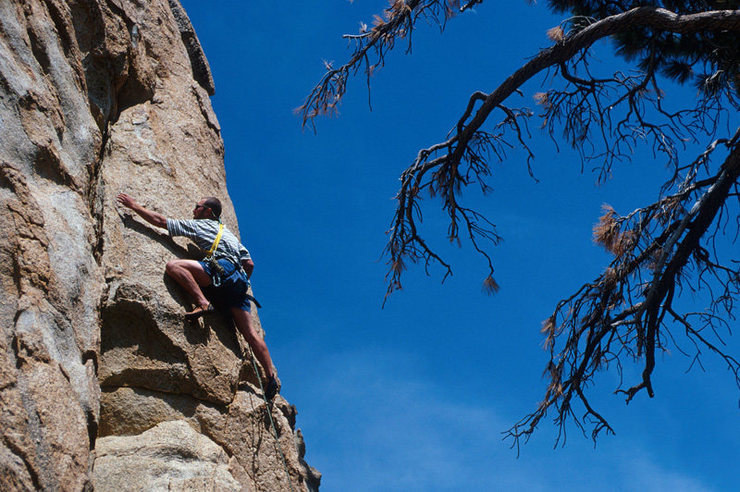 Anthony Vanleeuwen enjoys stellar granite at Castle Rock.