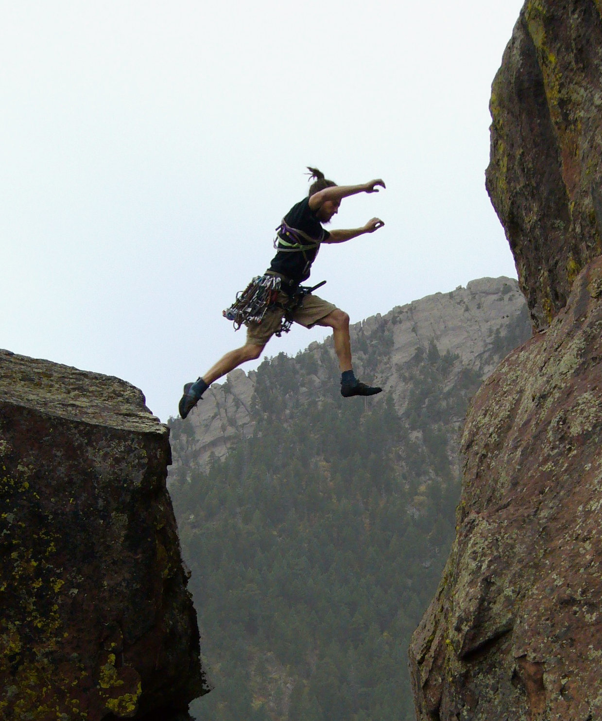Most of the way up Satan's Slab, you find a house-sized boulder with a ...