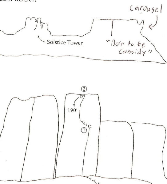 Drawing out of Bjornstad's Desert Rock IV