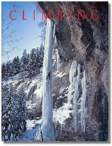 Cover of [[Climbing #99]]http://www.climbing.com.<br>
<br>
Photo: Bob Rotert.