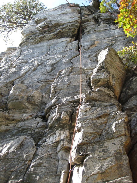 The obvious crack is Grandpa's Belay.