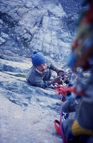 Belay station D7. Photo Buc Taylor.