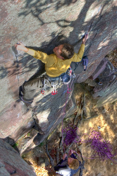 Devils Lake. Henning Boldt on Thoroughfare. October '08.