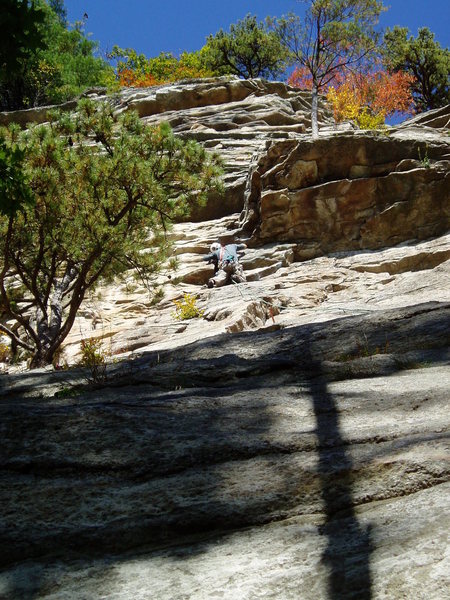 Approaching the Strictly crux.